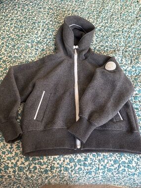 Women’s fleece large zip up jacket, Canadian goose